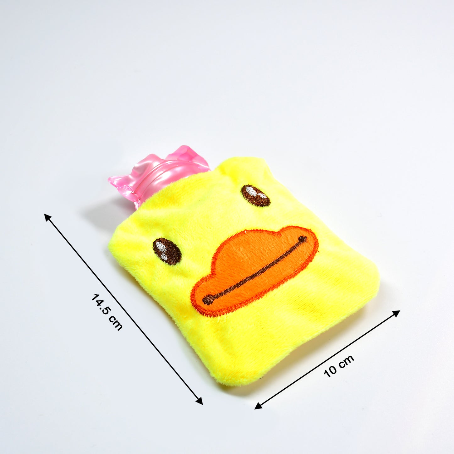 Yellow Duck Small Hot Water Bag With Cover For Pain Relief Neck Shoulder Pain And Hand Feet Warmer Menstrual Cramps.