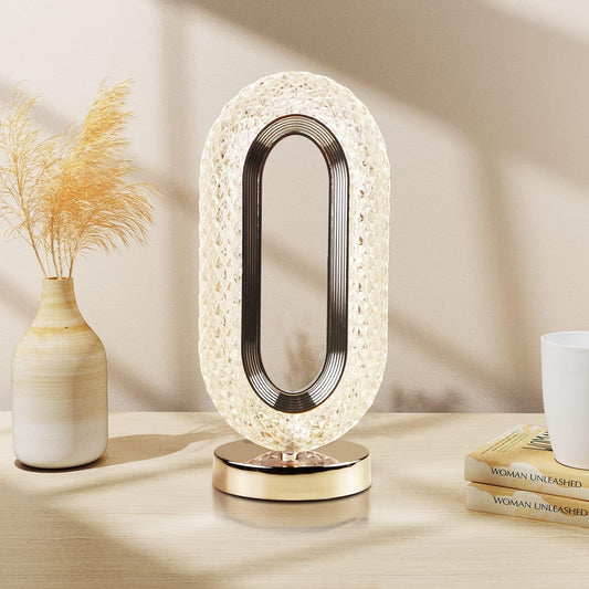 Touch Control Crystal Table Desk Lamp 3-Way Dimmable Light Usb Rechargeable Crystal Diamond Table Lamp Exquisite Night Stand Light Lamp Beside Lamp For Bedroom Living Room Decorative Desk Lamp