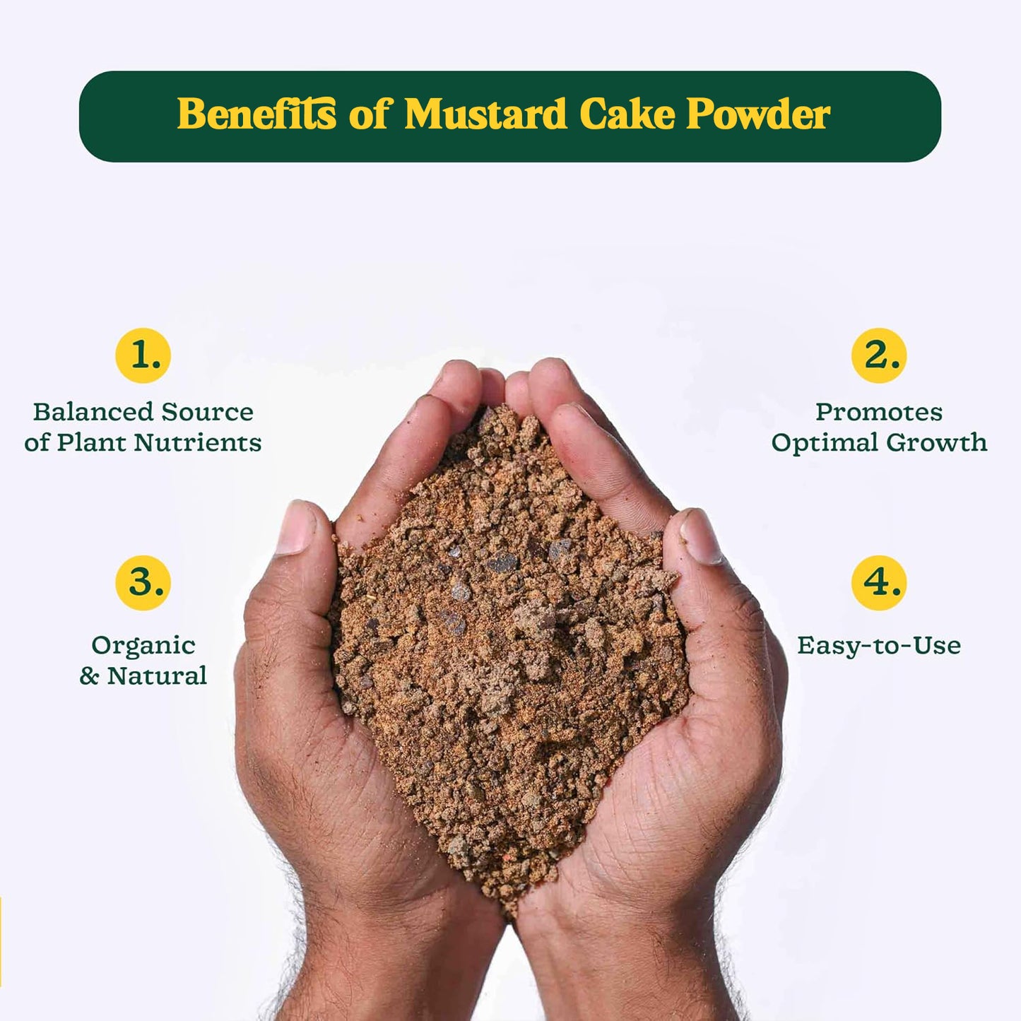 Mustard Cake Fertilizer For Plants 900Gm
