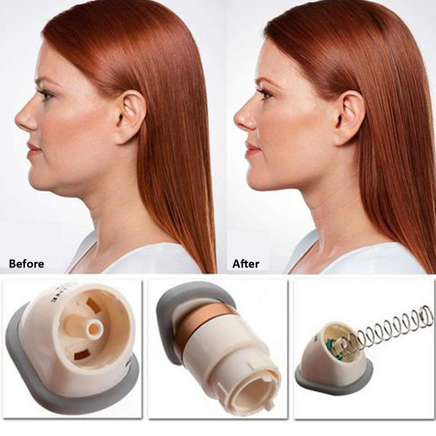 Massager For Men Women Double Chin Up Neckline Slimmer Machine And Jawline Exerciser Tool With Neck Slimming Rubber  Chinfat Reducer Exerciser (1 Pc)