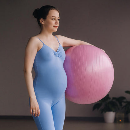 Anti Burst 65 Cm Exercise Ball With Inflation Pump Non-Slip Gym Ball For Yoga Pilates Core Training Exercises At Home And Gym- Suitable For Men And Women