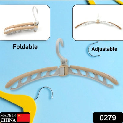 Portable Folding 360 Degree Rotating Clothes Hangers Travel Foldable  Adjustable Accessories Foldable Clothes Hangers Drying Rack For Travel (1 Pc)