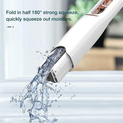 Portable Self-Squeeze Short Mop Mini Hand Wash-Free Strong Absorbent Mop With 1 Cotton Head Cleaning Sponge For Bathroom Kitchens Table