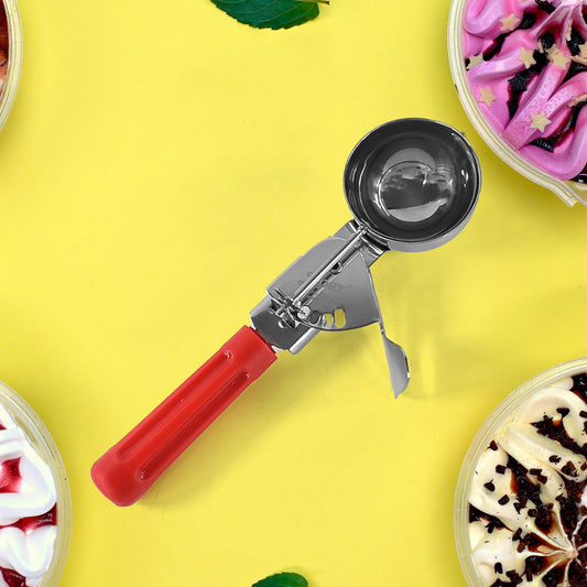 Apexice Cream Scoop  70 Ml Stainless Steel Head With Ergonomic Handle (1 Pc)