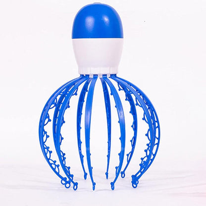 Electric Octopus Claw Scalp Massager Stress Relief Therapeutic Head Scratcher (Battery Operated  Not Included Battery  Mix Color  1 Pc)