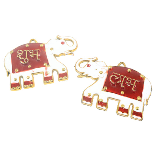 Shubhlabh Elephant Decorative Wall Hangings (2 Pc)