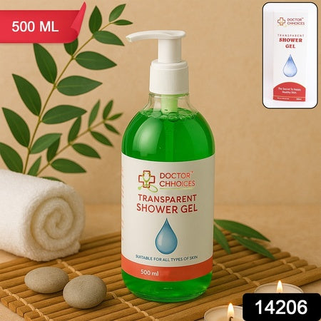 Doctor Chhoices  Choices Transparent Shower Gel  500Ml Bottle With Pump Dispenser
