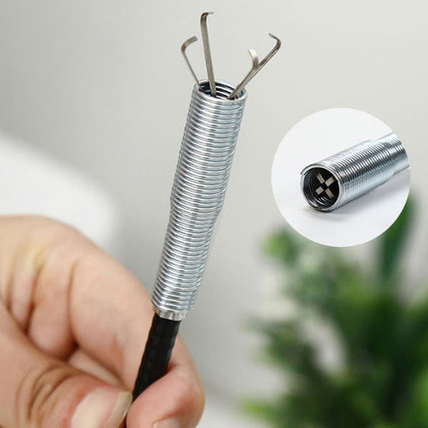 Multifunctional Cleaning Claw Pilpe Cleaner Drainage Block Remover Drain Spring Pipe Dredging Tool Drain Cleaning Tool For Hair Drain Drain Cleaner Sticks Drain Pipe Clearer (290 Cm)