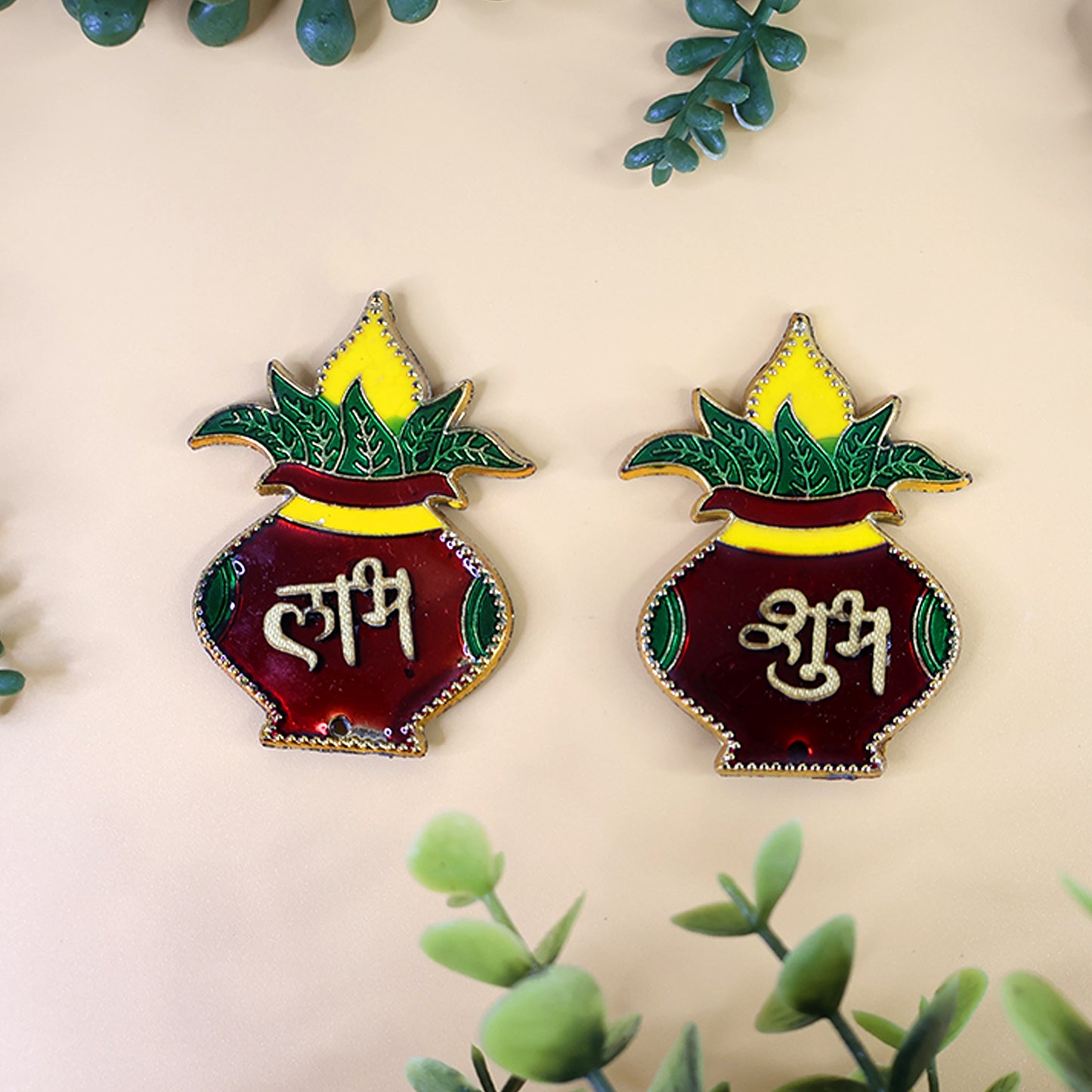 Shubhlabh Kalash Shaped Wall Hangings (2 Pc)