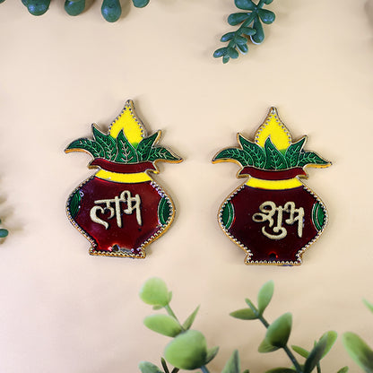 Shubhlabh Kalash Shaped Wall Hangings (2 Pc)