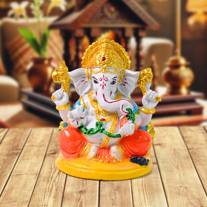 Lordganesha Idol  Ganpati Statue  Ganpatii Bappa Showpiece For Gifts (1 Pc)