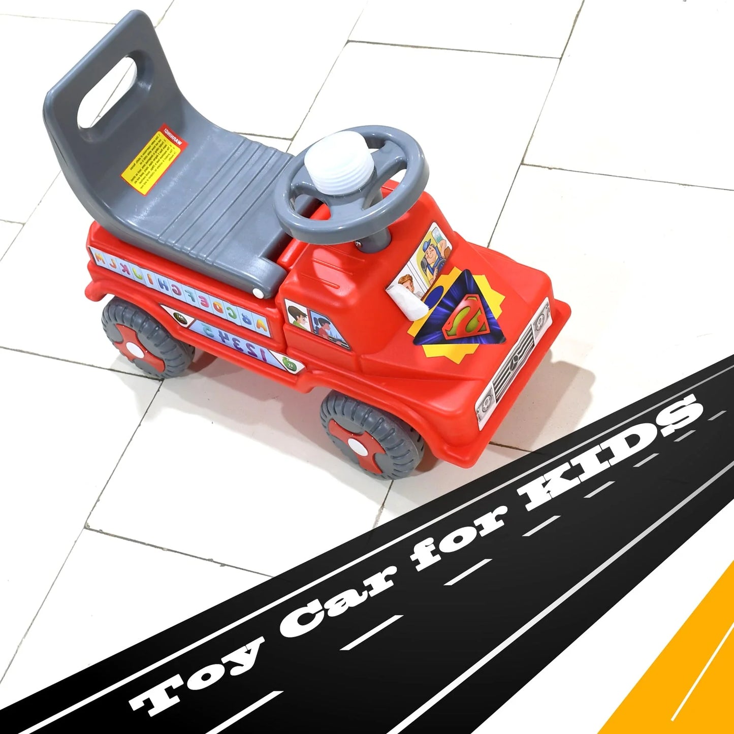 Baby Ride On Push Car For Kids  Kids Baby Big Car Ride On Toy With Backrest Musical Horn For Children Kids Toy Ride-On Truck Etc Suitable For Kids Boysgirls   Ride On Baby Car For Kids To Drive Boys Girls