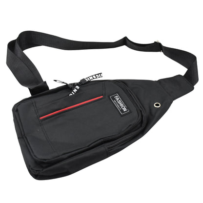 Waterproof Anti Theft Cross-Body Fanny Pack Waist Bag Shoulder Bags Chest Men Casual Fashion Usb Charging Earphone Hook Sling Travel Bag (1 Pc)