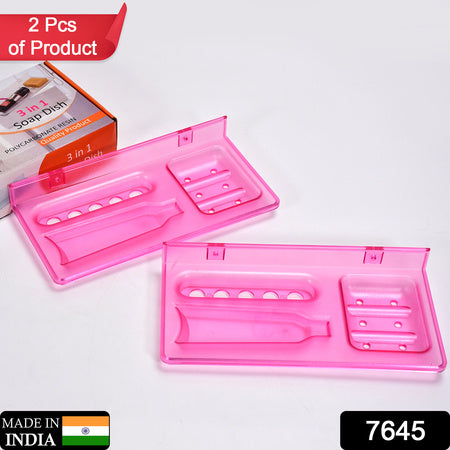 Shop A Wide Range Of Bathroom Ware Products From Pure Source India In This Pack There Coming 3In1 Glass Soap Dish Which Is Suitable To Use On Stand.