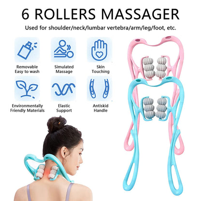 Neck Shoulder Massager 13.5X7.08In Portable Relieving The Back For Men Relieving The Waist Women