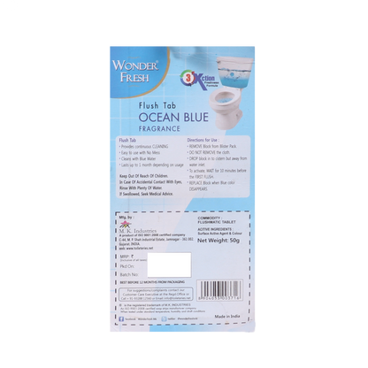 Toilet Cleaner Flush Tab (Ocean Blue) - 50 Gram