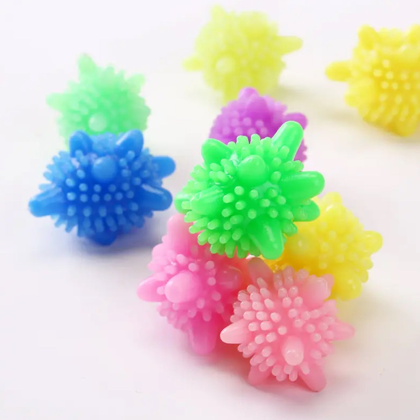 Soft Star Washing Machine Laundry Dryer Balls Laundry Ball For Household Cleaning Washing Machine Clothes Softener (10 Pcs  Multi Color)