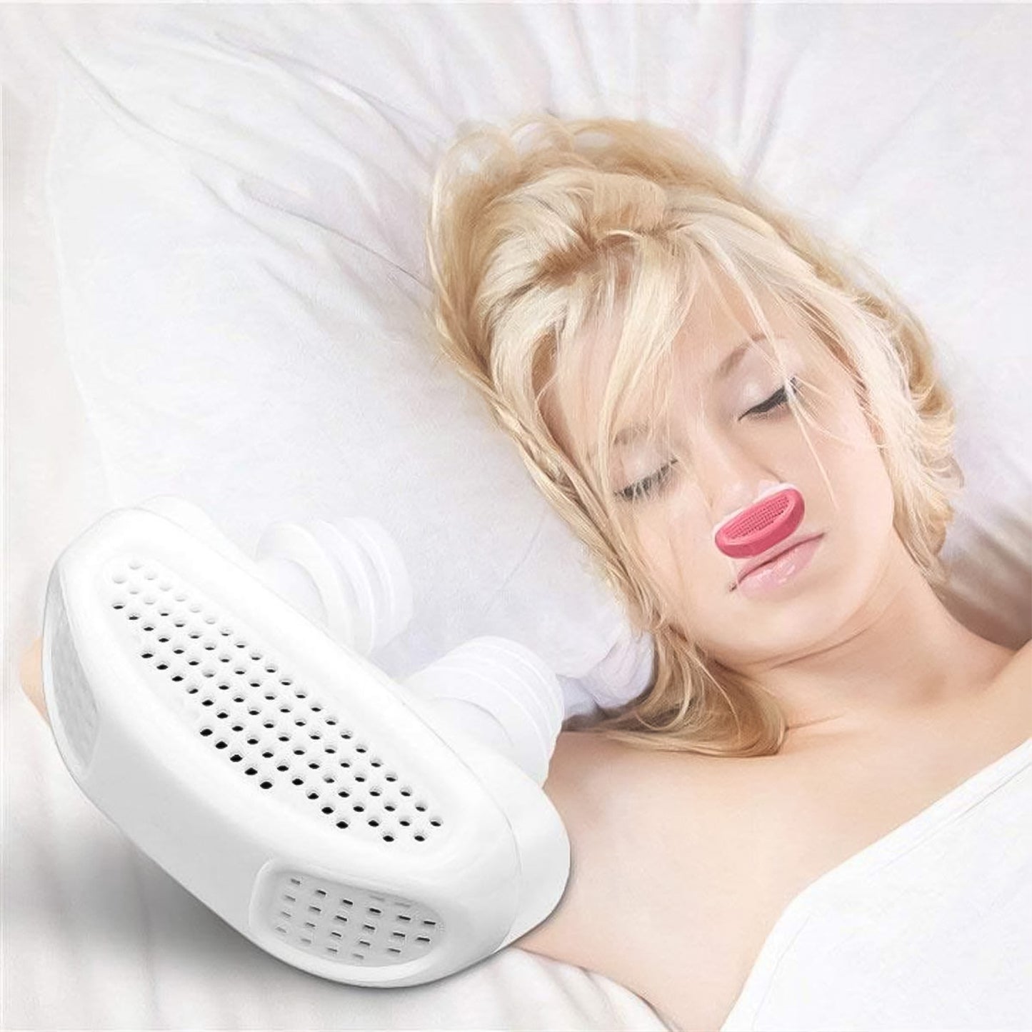 2 In1 Anti Snoring And Air Purifier Nose Clip Anti Snoring Device (1 Pc  With Plastic Case)