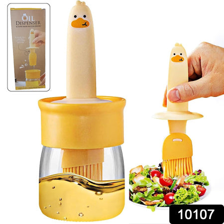 2 In1 Oil Dispenser Bottle With Silicone Basting Brush (1 Set)