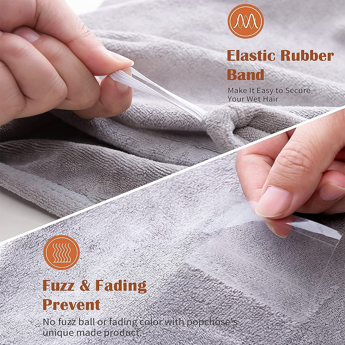 Quick Turban Hair-Drying Absorbent Microfiber Toweldry Shower Caps