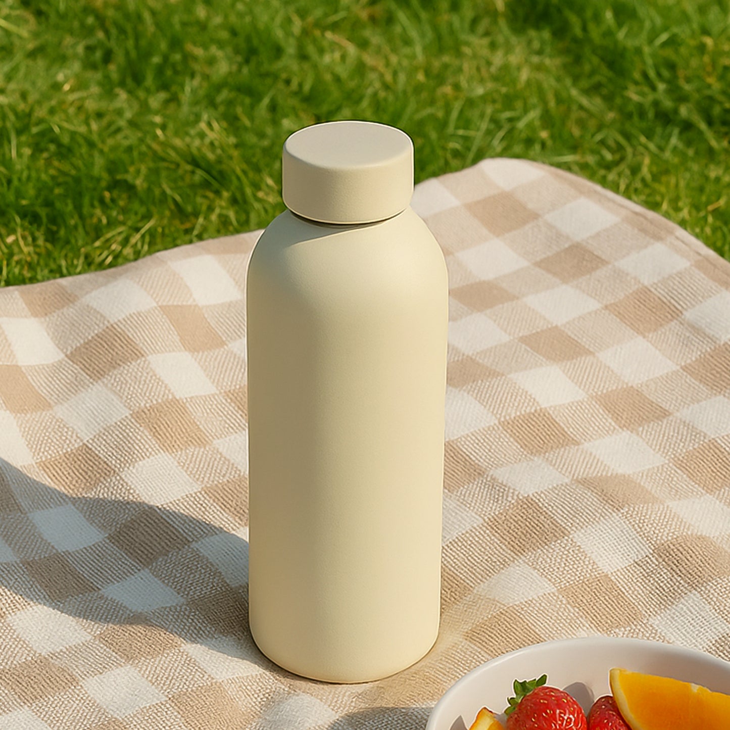 Stainless Steel Double Wall Vacuum-Insulated Drink Water Bottle (Mix Color  500 Ml Approx)