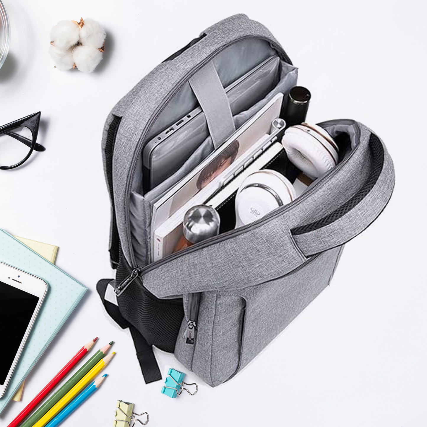 Laptop Bag With Adjustable Shoulder Strap  Storage Pockets Lightweight Water-Resistant Travel-Friendly Bag Office Bag  School Bag  College Bag  Business Bag