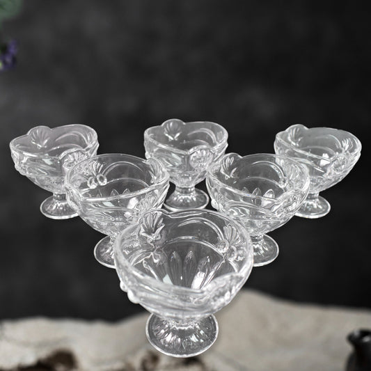 Glassice-Cream Cup Set Home  Kitchen Serving Or Dessert Cup (6 Pcs Set)