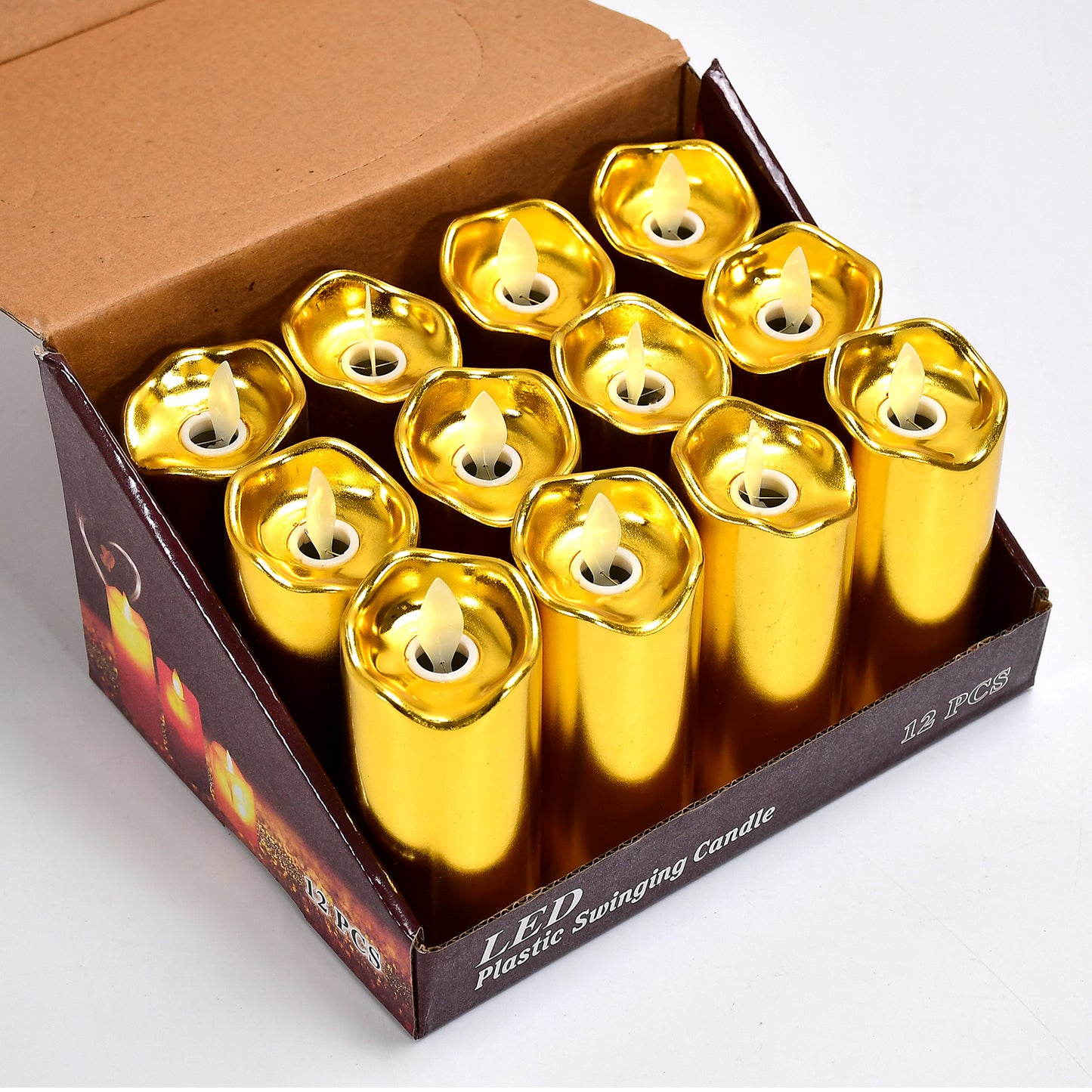 Big Swinging Candle 12Pcs For Wedding Decoration And Birthday Party