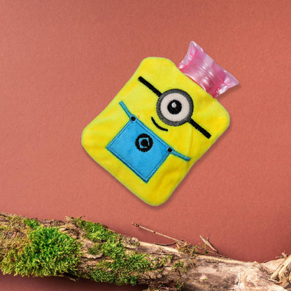 Minions Small Hot Water Bag With Cover For Pain Relief Neck Shoulder Pain And Hand Feet Warmer Menstrual Cramps.