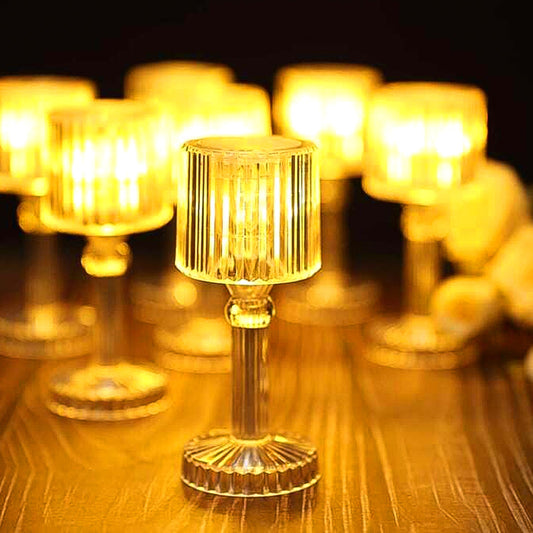 Miniacrylic Led Desk Lamps Table Lamp Portable Crystal (1 Pc  Small)