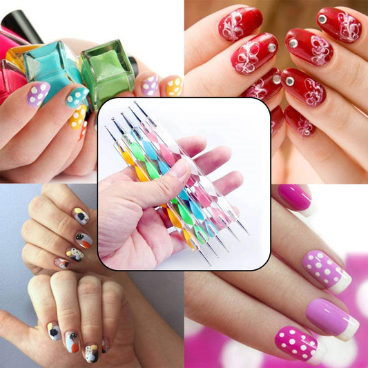 Nail Art Point Pen And Set Used By Womens And Ladies For Their Fashion Purposes.