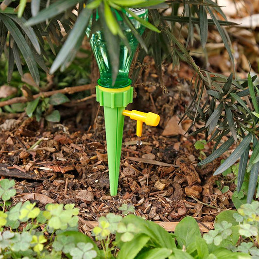 Plant Watering Spikes Self Watering Spikes Water Dripper For Plants Adjustable Plant Watering Devices With Slow Release Control Valve Switch (1Pc)