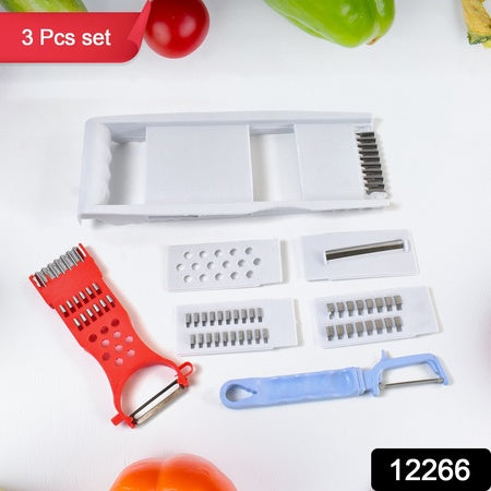 3 In1 Kitchen Set Grater Base Slicing Attachment And Peeler (3 Pcs Set)