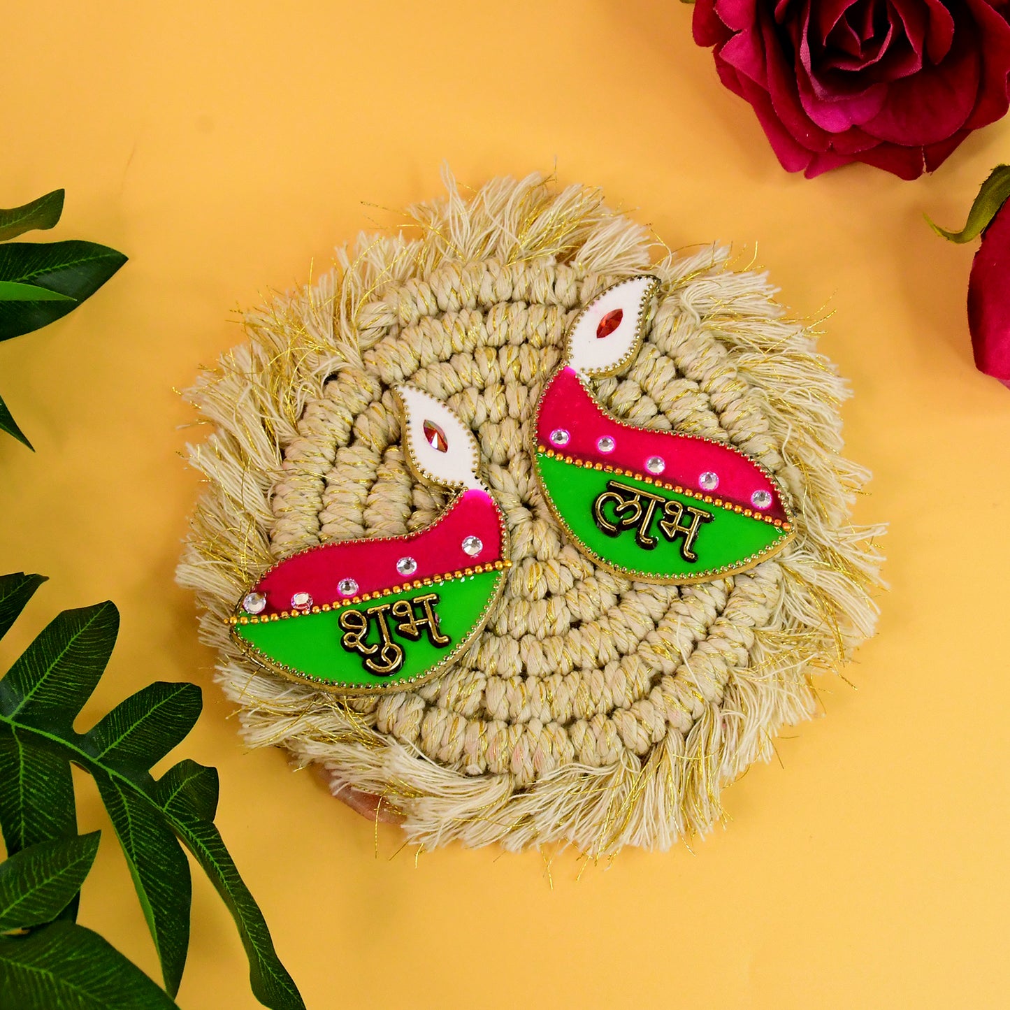 Shubhlabh Diya Shaped Wall Hangings (2 Pc)