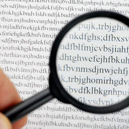 Magnifying Glass Lens - Reading Aid Made Of Glass - Real Glass Magnifying Glass That Can Be Used On Both Sides - Glass Breakage-Proof Magnifying Glass Protect Eyes 50 Mm