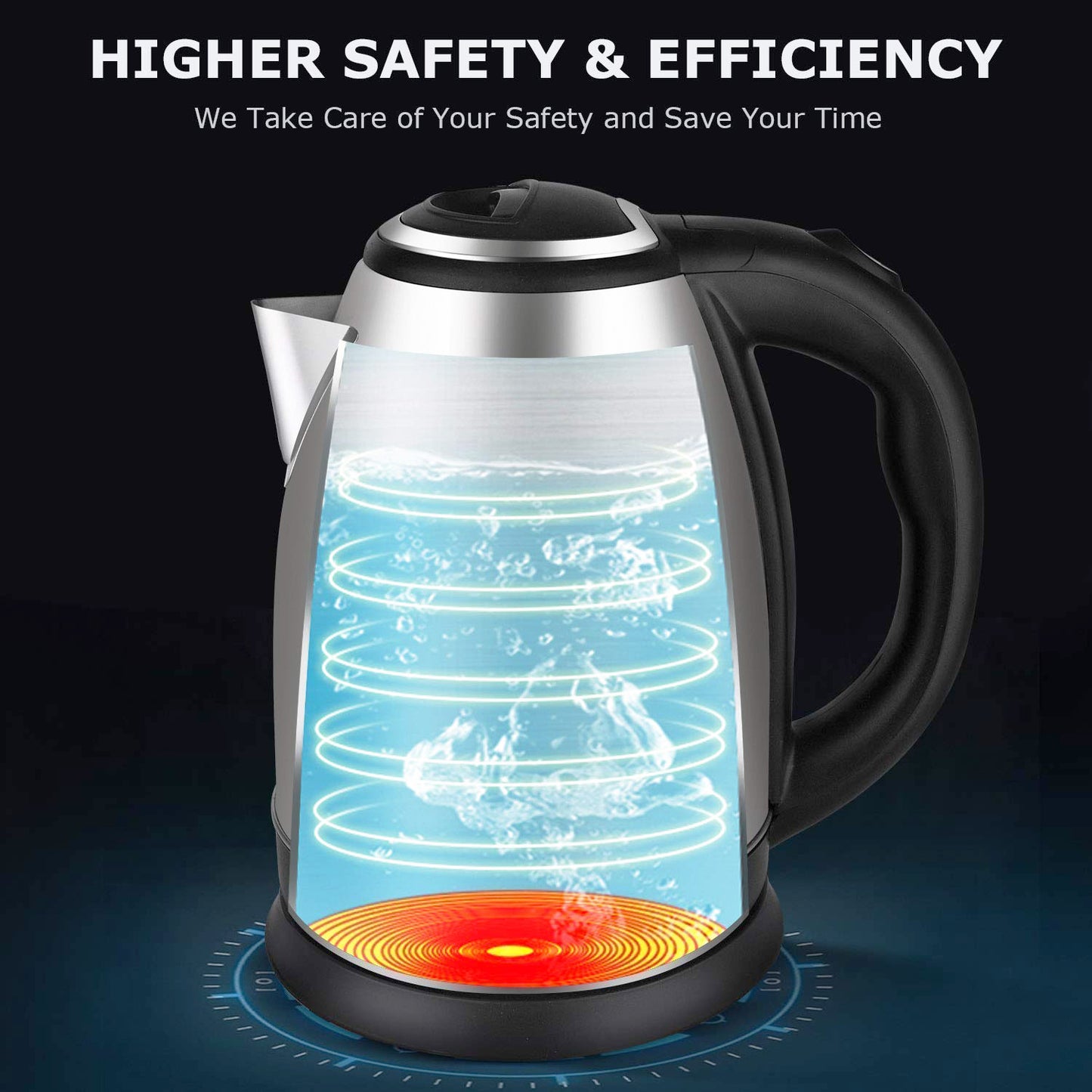 Orbitelectric Kettle With Stainless Steel Body (1 Pc  2 Ltr)