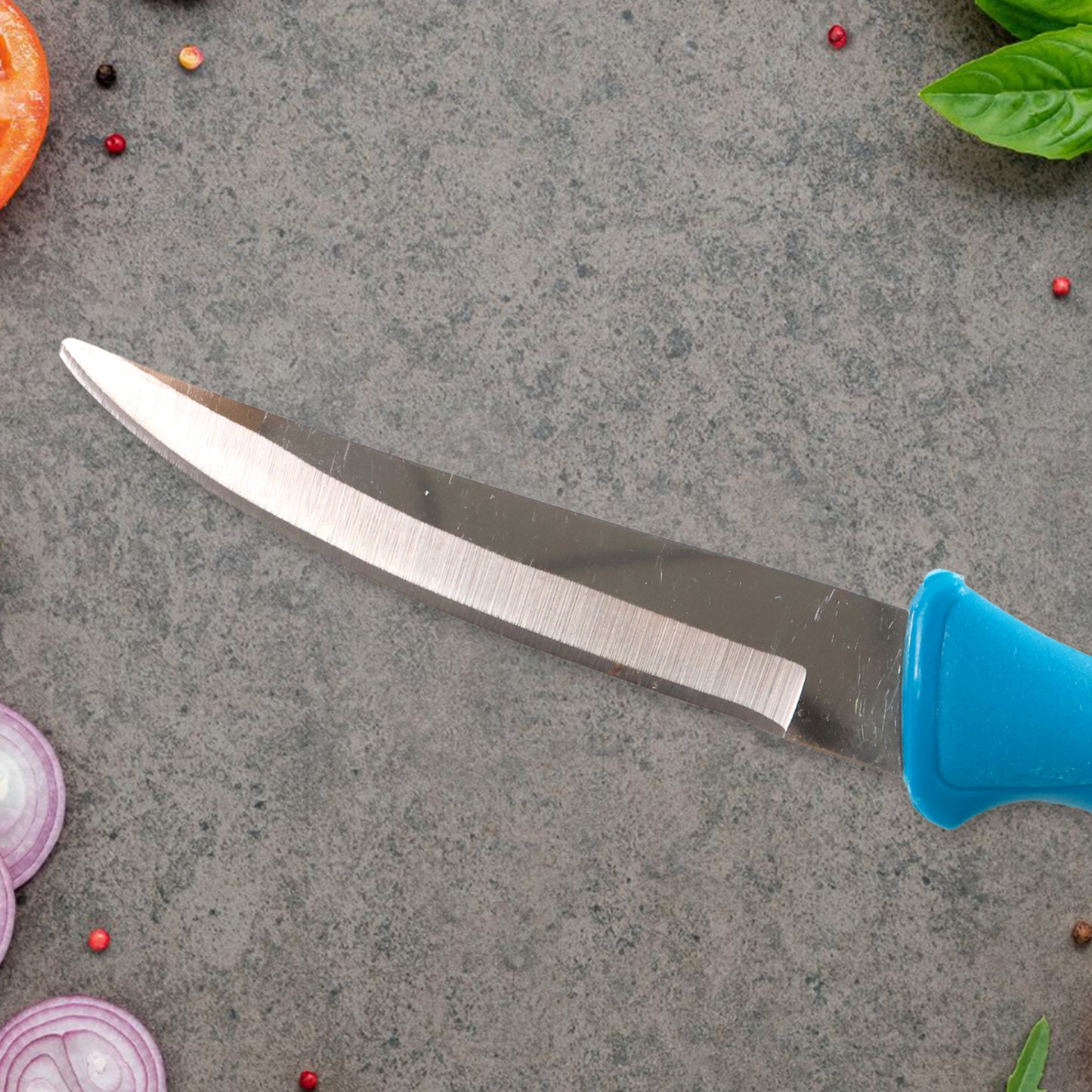 Heavy-Duty Stainless Steel Kitchen Knife With Ergonomic Handle (1 Pc)
