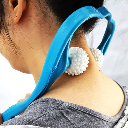 Neck Shoulder Massager 13.5X7.08In Portable Relieving The Back For Men Relieving The Waist Women