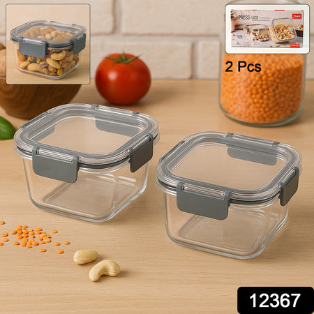 Apexpress N Lock Airtight Food Storage Container Set (2Pc450Ml) Approx