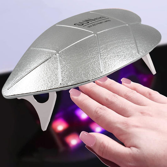 Mini Nail Lamp 6W 6 Led Uv Nail Dryer With Usb Cable For Gel Nail Polish Nail Art Tools For Starters Home Diy Professionals Salon Manicure (1 Pc)