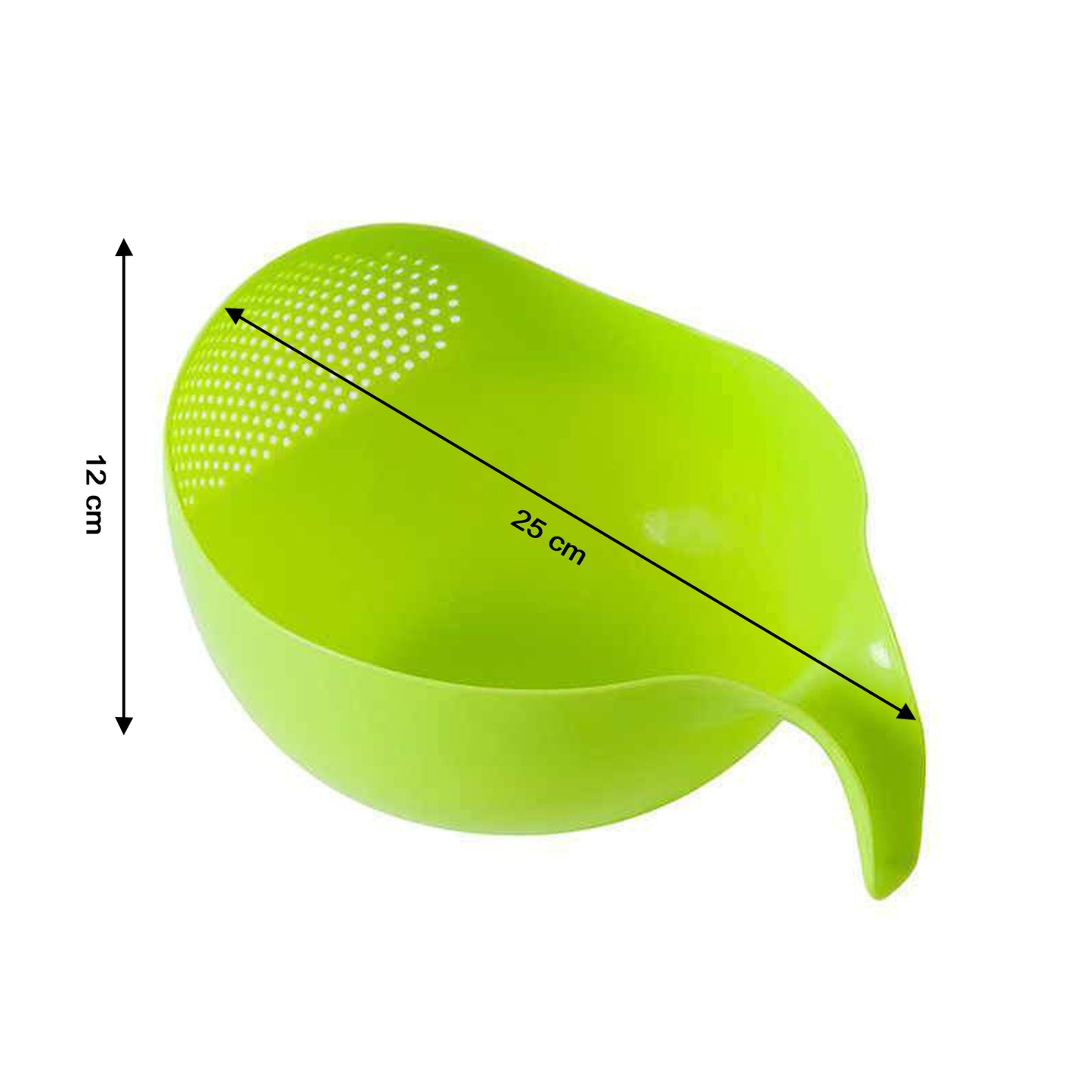 Plastic Rice Bowlfood Strainer Thick Drain Basket With Handle For Rice Vegetable  Fruit (Set Of 3Pcs)
