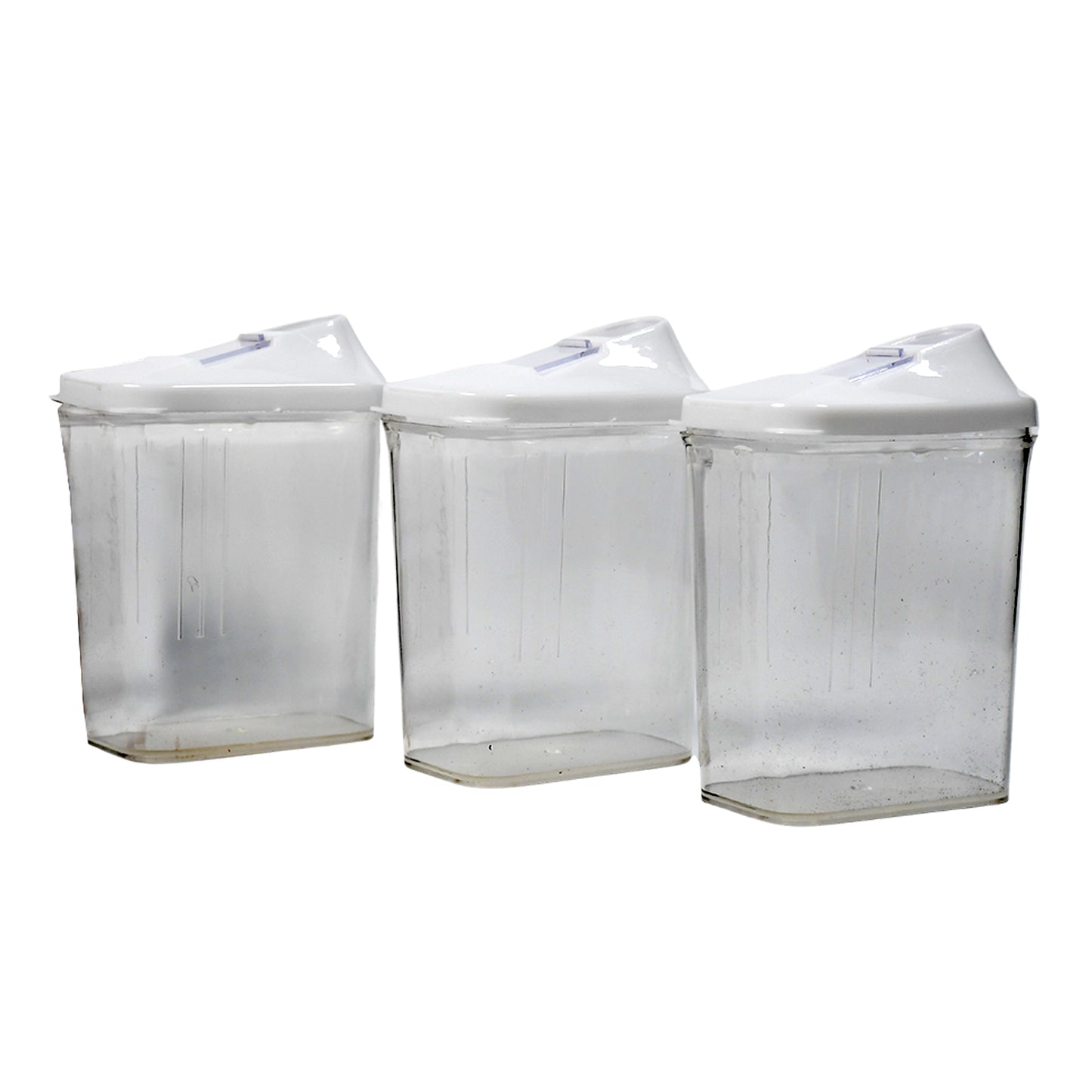 Kitchen Storage Jars  Container Set 3Pc  Transparent Jar Set For Home  Kitchen Use