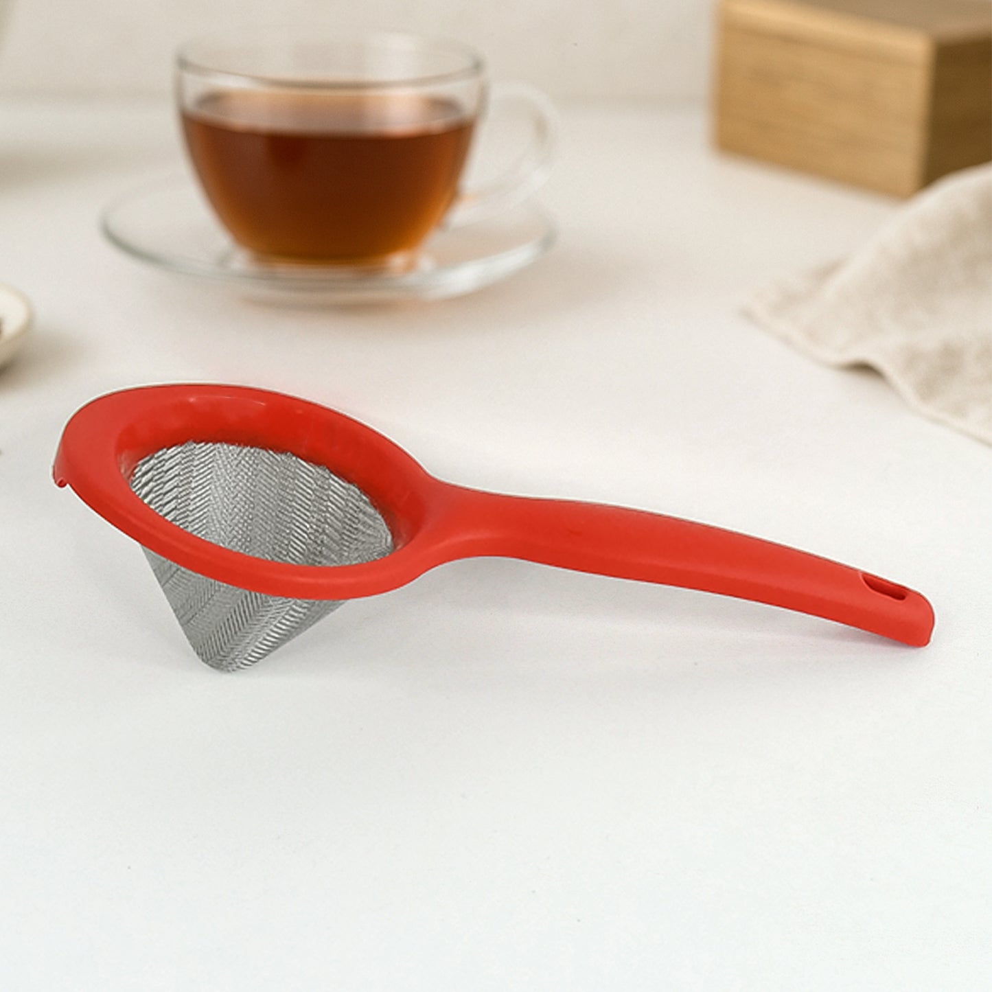 Apexpremium Green Tea Strainer With Fine Stainless Steel Mesh