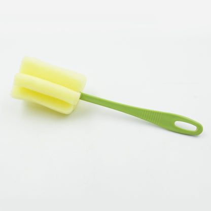 Sponge Cup Washing Brush Washing Cup Milk Bottle Cleaning Brush Kitchen Brush Water Cup Tea Cup Brush Sponge Head Household Kitchen Cleaning Tool (20Cm)