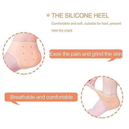 Anti Crack Silicon Gel Heel Moisturizing Socks For Foot Care Men Women (Loose Pack)