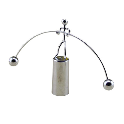 Mini Steel Balance Toy Decoration Pendulum Newton Cradle Balance Ball Tumbler Desk Toy Metal Man Home Home Decoration Crafts