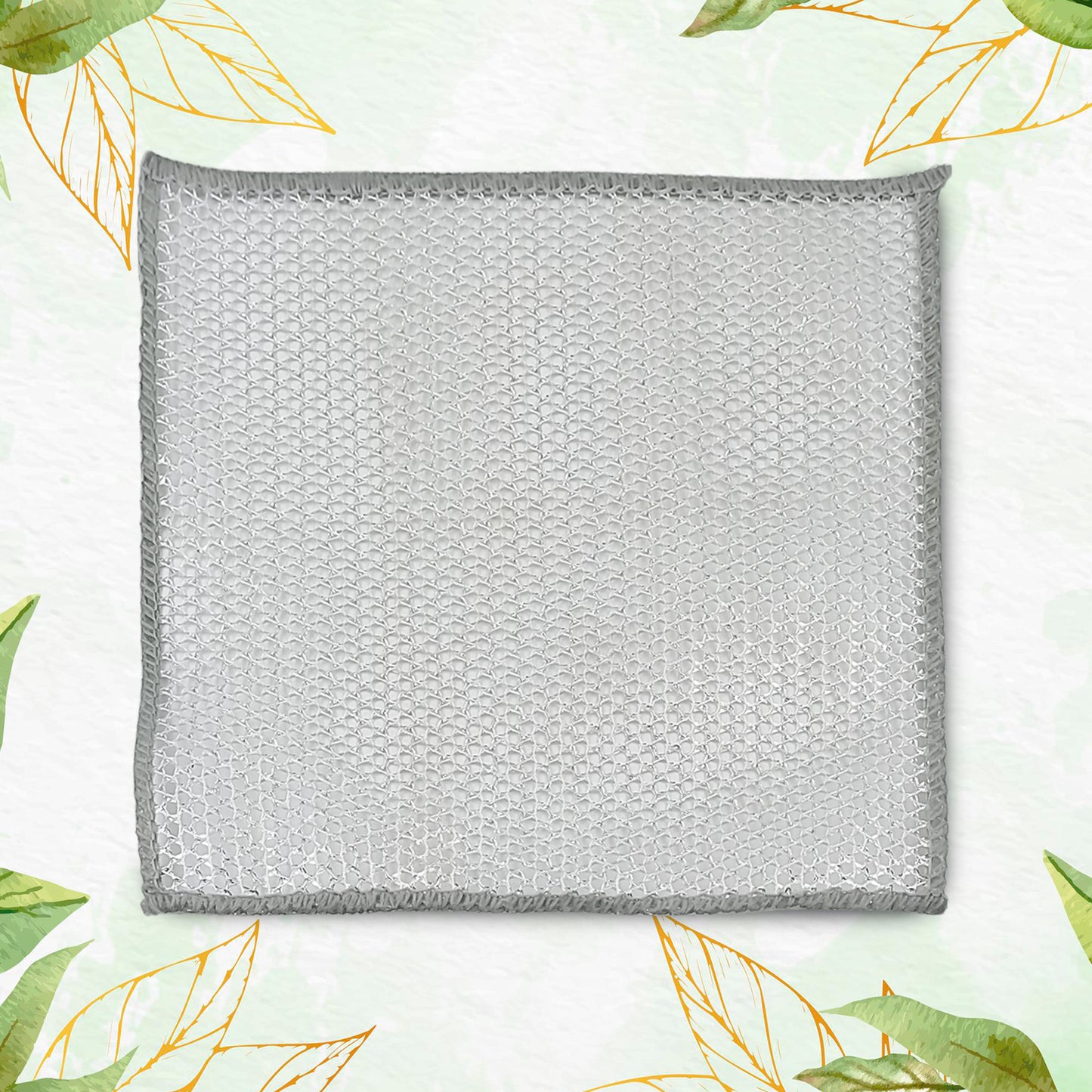 One-Sided Multipurpose Microfiber Cloths Scrubber (1 Pc  20X20 Cm)
