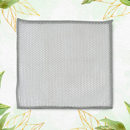 One-Sided Multipurpose Microfiber Cloths Scrubber (1 Pc  20X20 Cm)