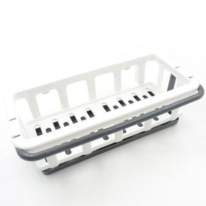 Multipurpose Platic Hanging Drain Rack Retractable Sponge Storage Hanging Rack With Adhesive Hook For Kitchen And Bathroom Dishcloth Holders Basket Drying Tray Organizer