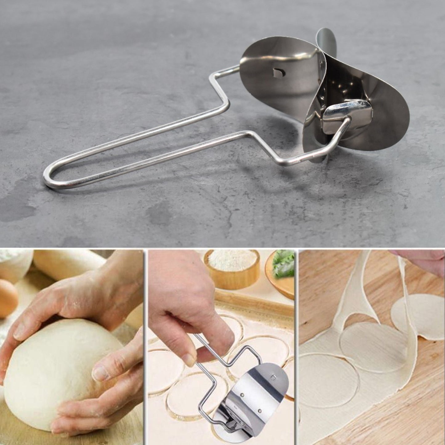 Puri Cutter Stainless Steel Roller Machine For Baking Tools